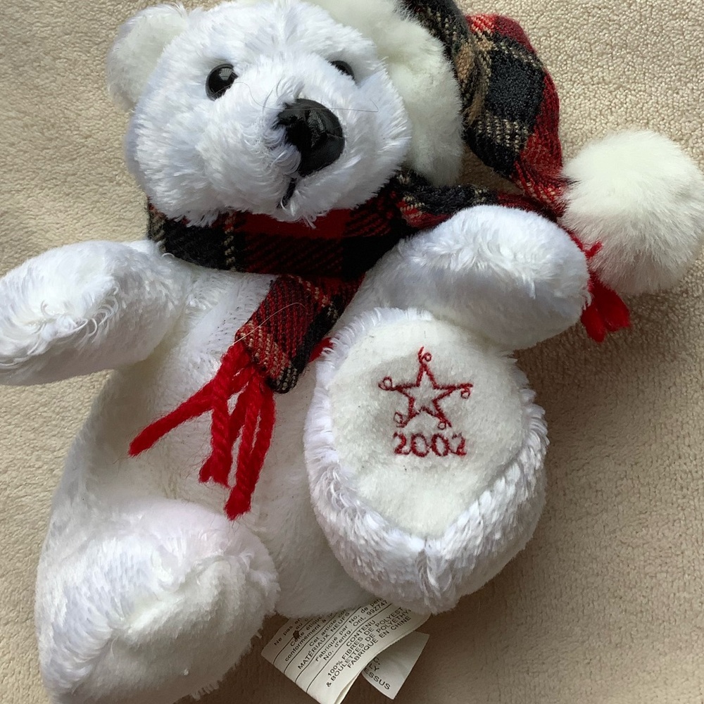 SEARS Vintage Holiday Plush 7 Pce Set 1999 to 2005 Stuffed Animal Christmas Lot - Picture 13 of 16